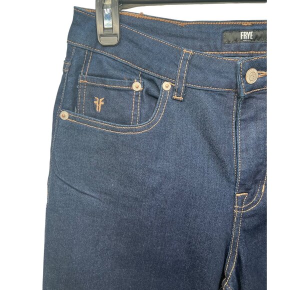 Frye Womens Blue Denim Flared Jeans Size 27 - Picture 12 of 14